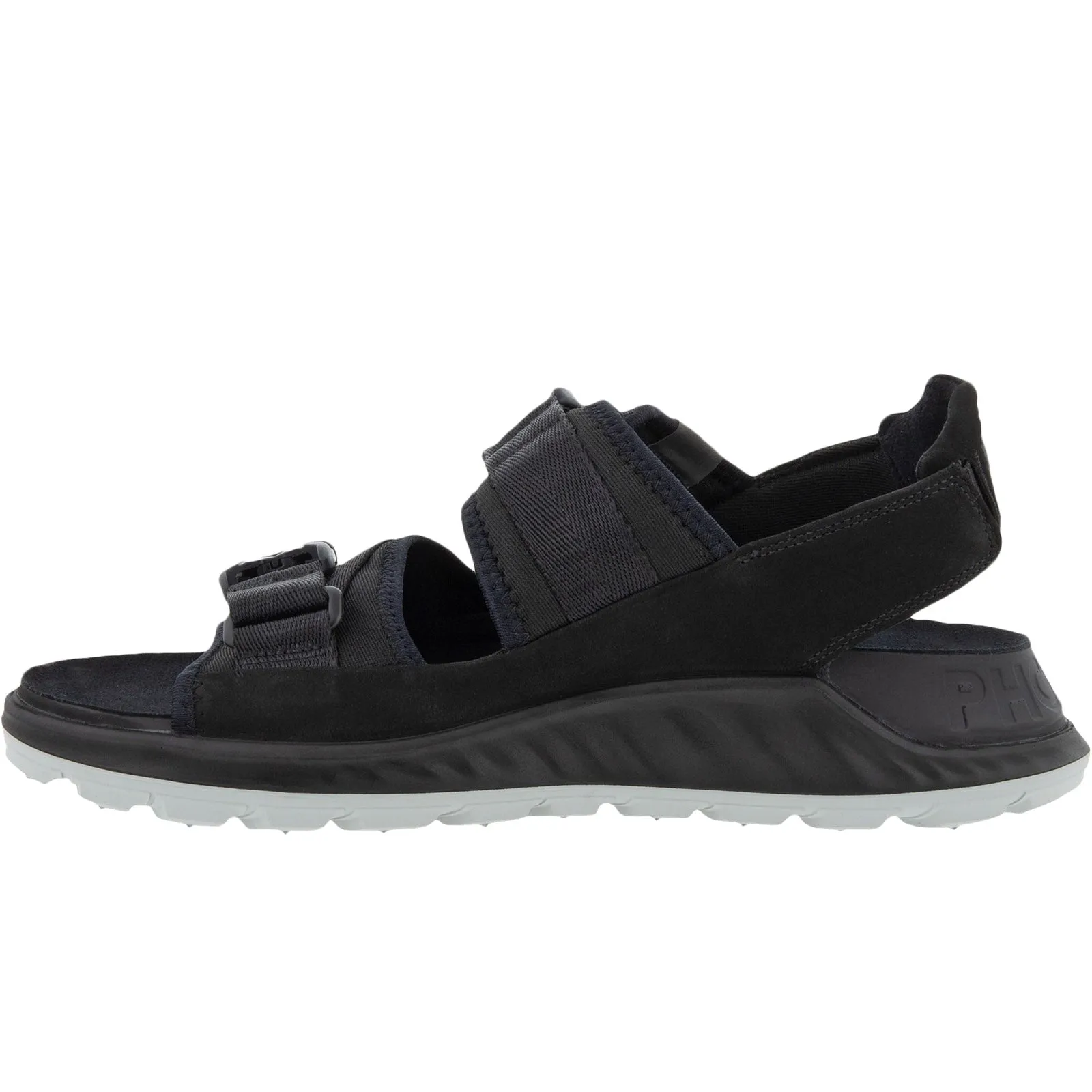 ECCO Mens Exowrap Walking Sandals - Black