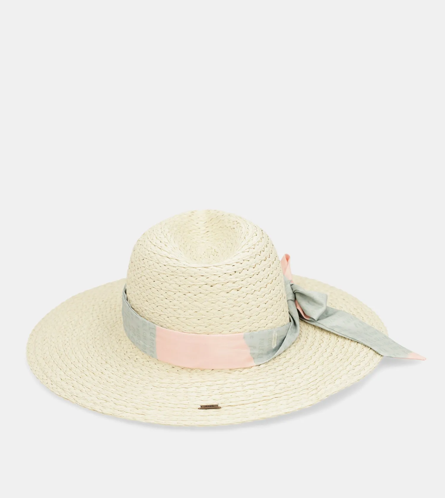 Ecru raffia hat