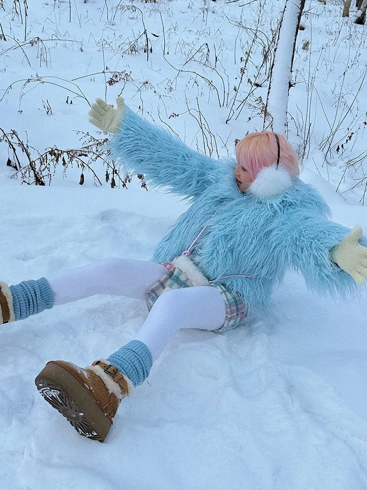 Elegant Fluffily Volume-Fur Color-Jacket Fur-Jacket