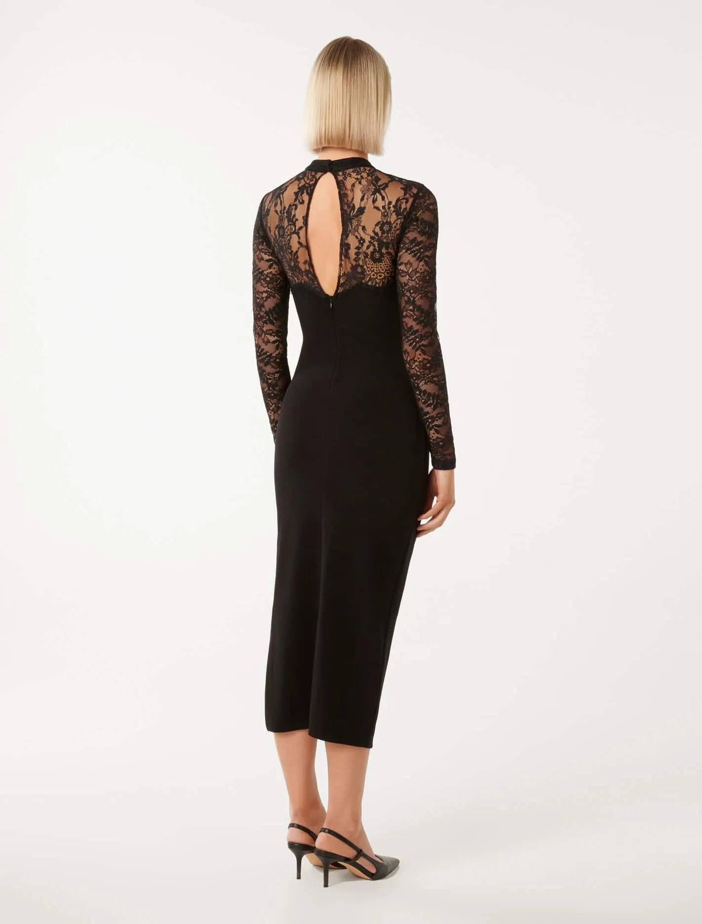 Elora Long-Sleeve Lace Dress