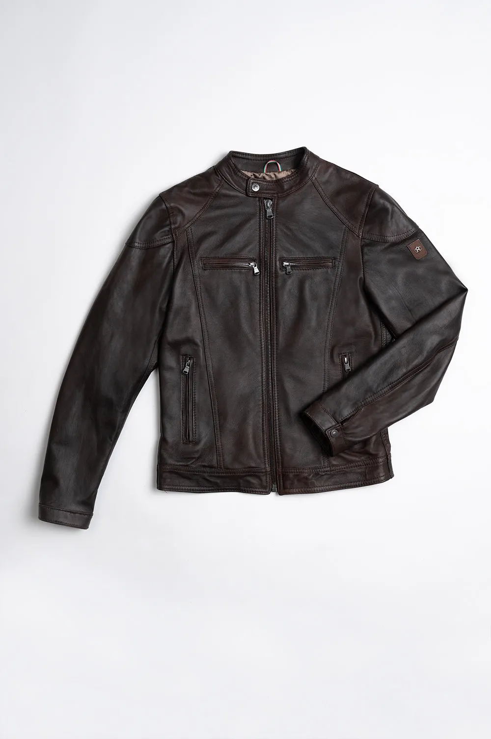 Elton leather jacket - black