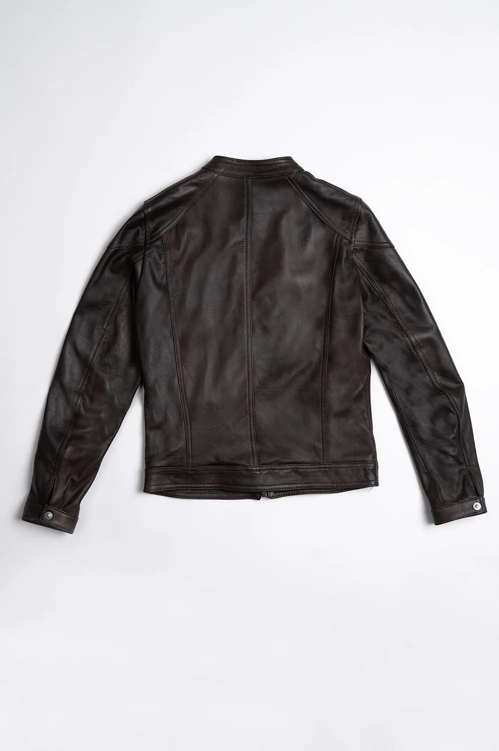 Elton leather jacket - black