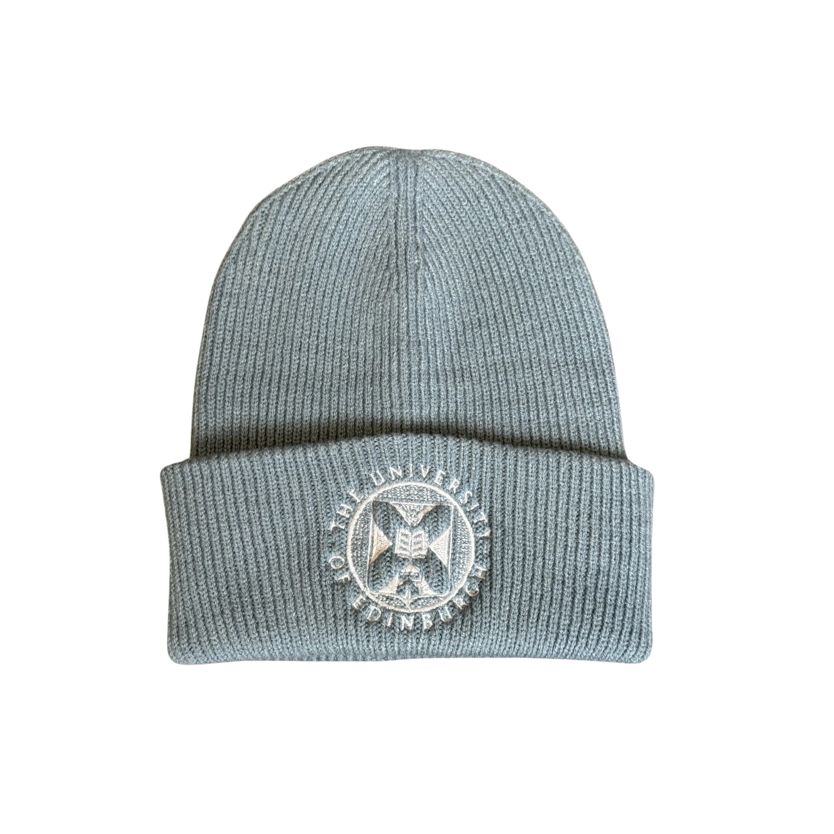 Embroidered Crest Beanie Hat