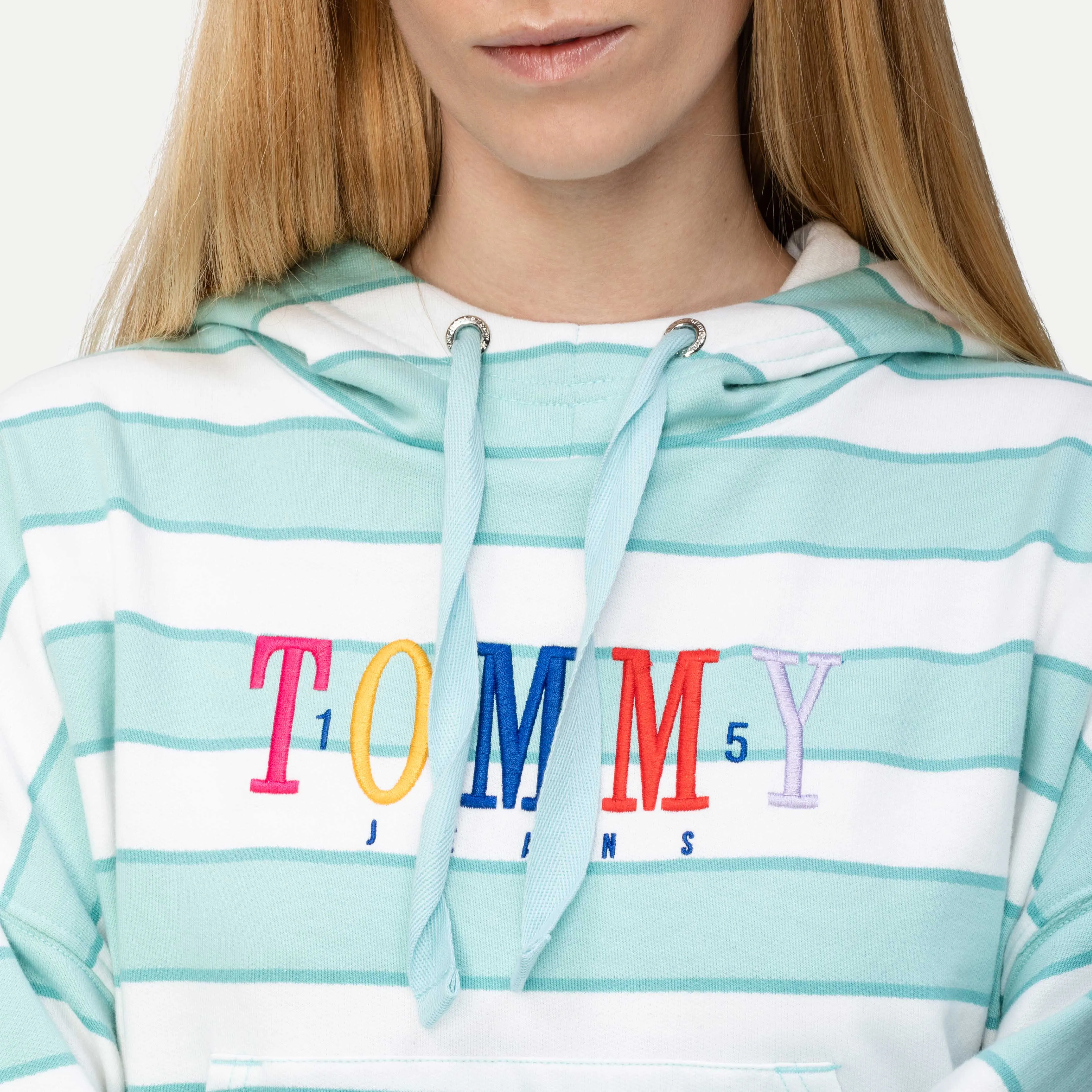 Embroidered Logo Stripe Hoodie | Jumpers | Tommy Hilfiger