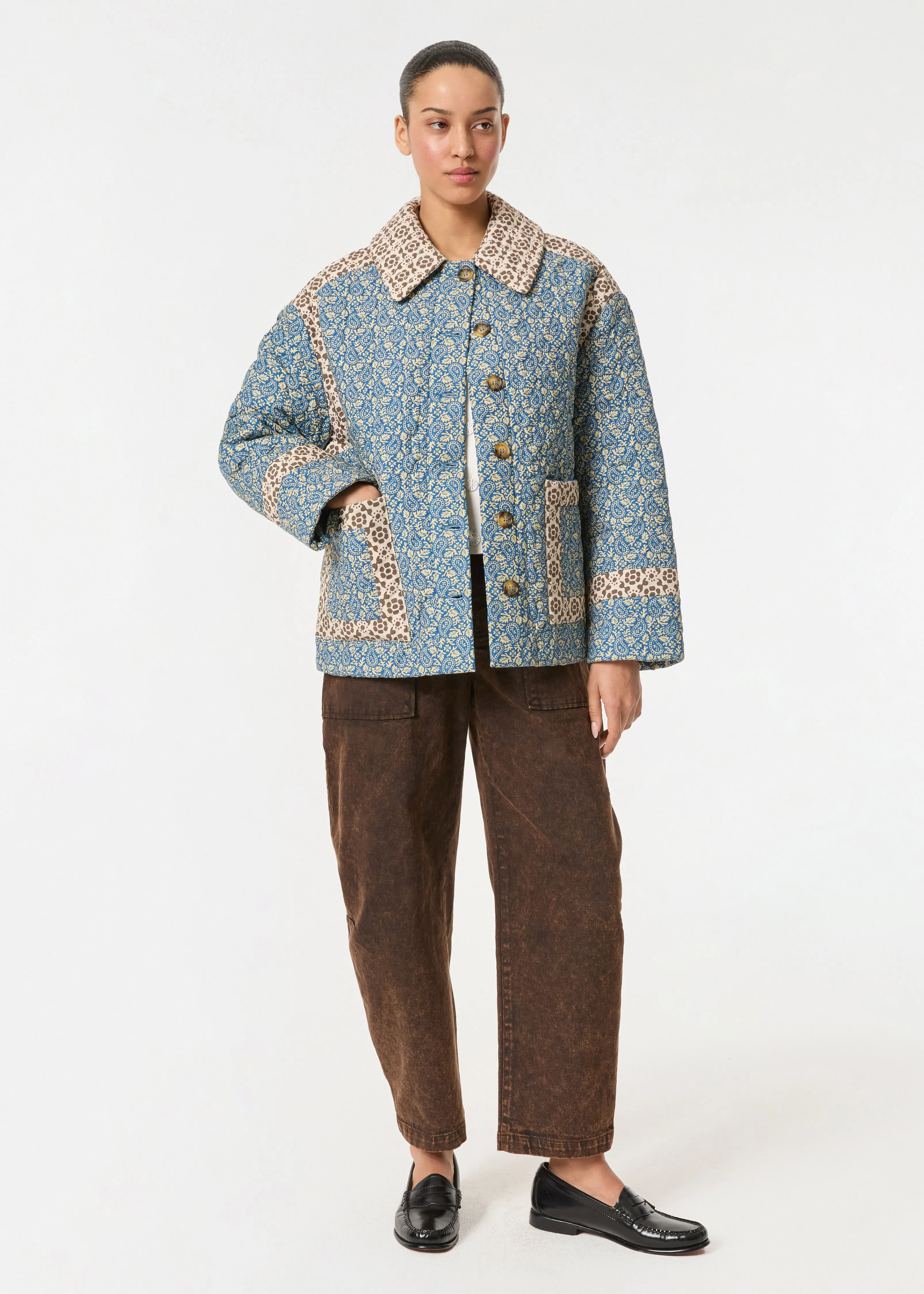 Emil Jacket | Blue Paisley Garden