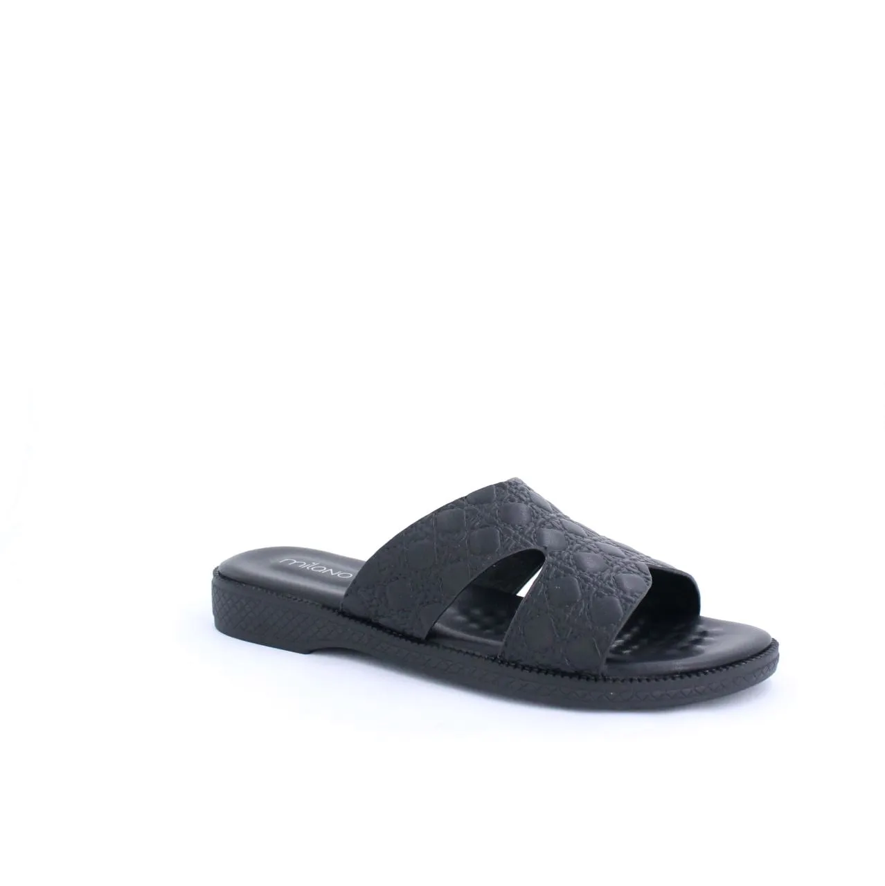 EMILIA SANDAL SLIDES - BLACK