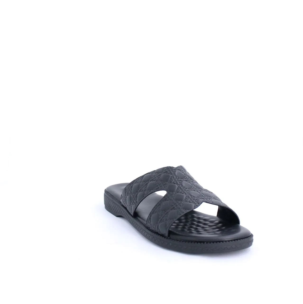 EMILIA SANDAL SLIDES - BLACK