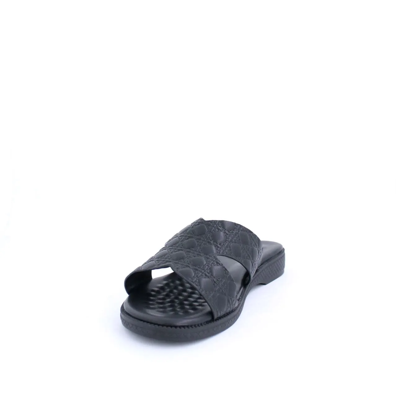 EMILIA SANDAL SLIDES - BLACK