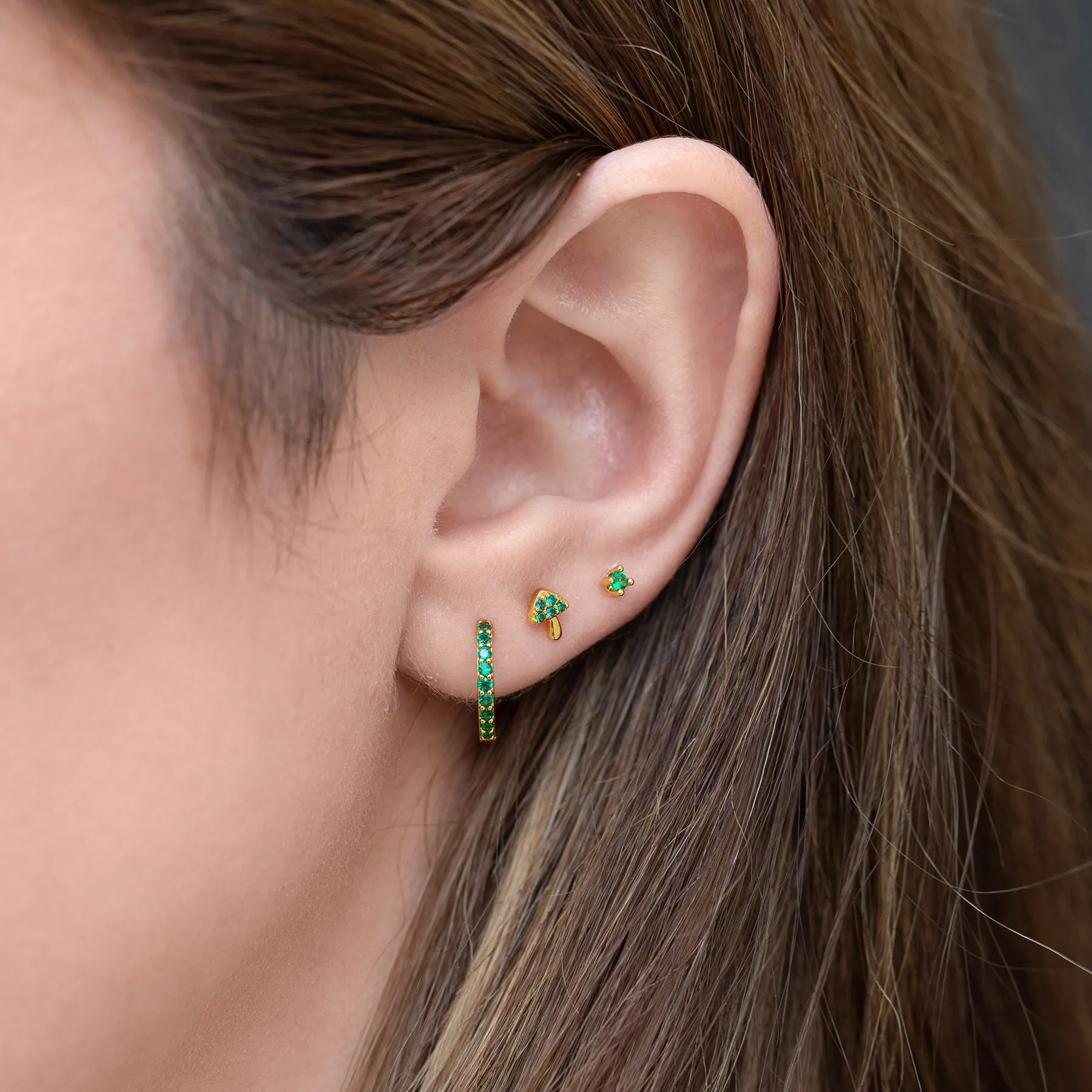 Everyday Emerald Earrings