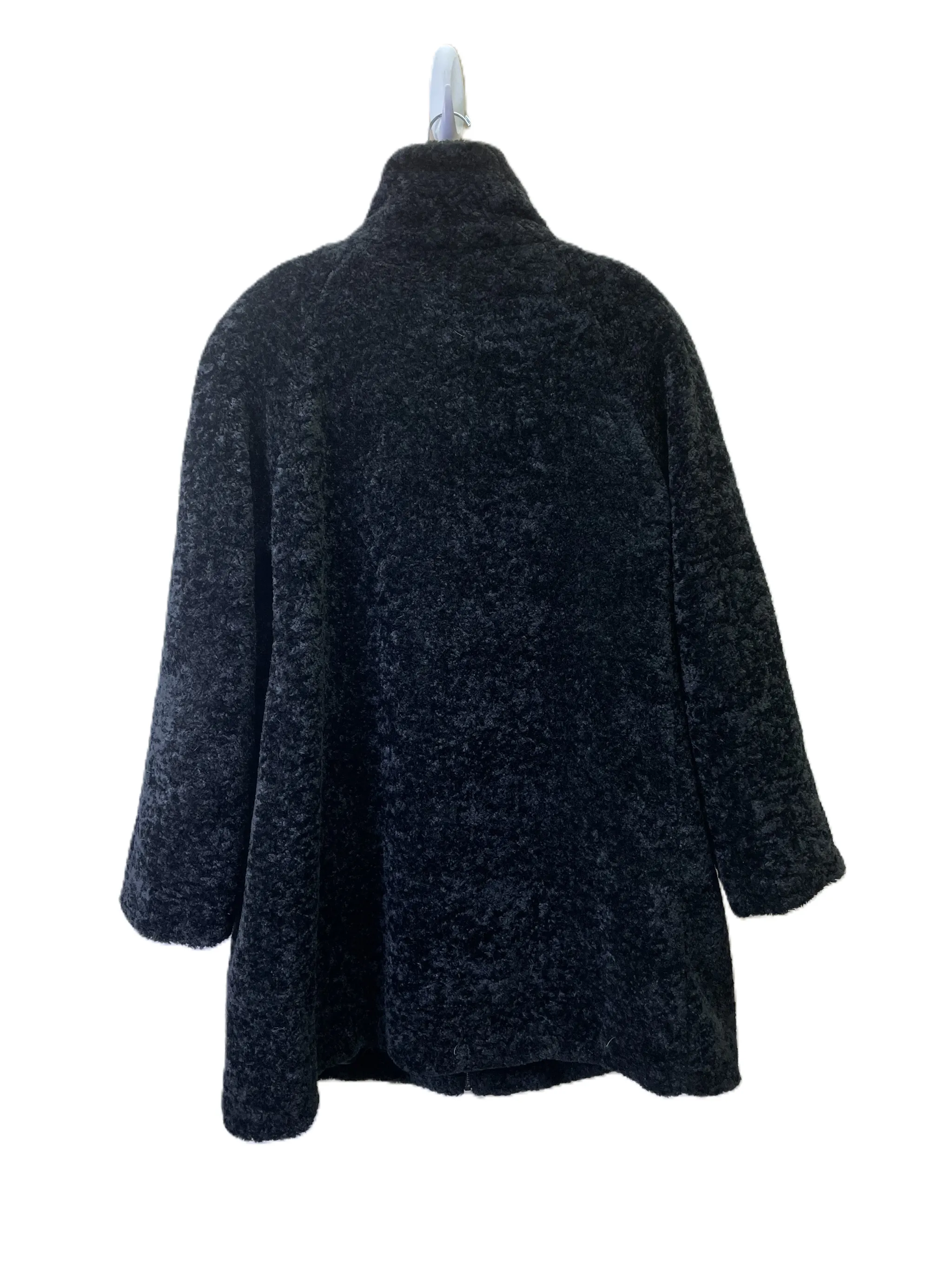 Faux Fur Sherpa Coat Gallery Black Size 7.5