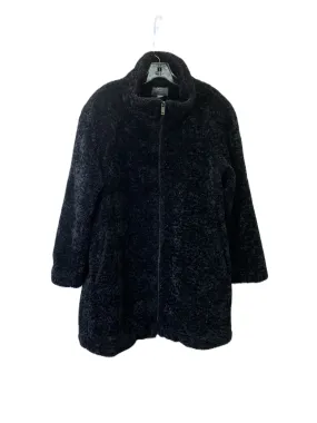 Faux Fur Sherpa Coat Gallery Black Size 7.5