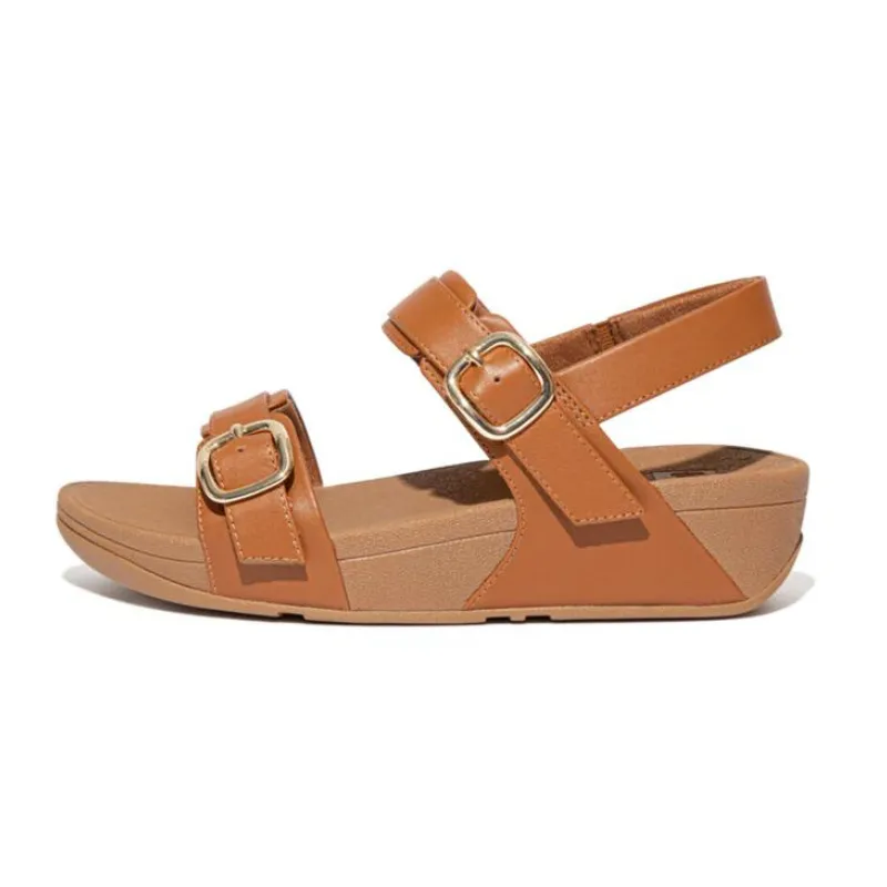 FITFLOP  Lulu Adjustable Leather Back-Strap Sandals - Light Tan