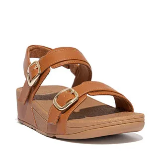 FITFLOP  Lulu Adjustable Leather Back-Strap Sandals - Light Tan