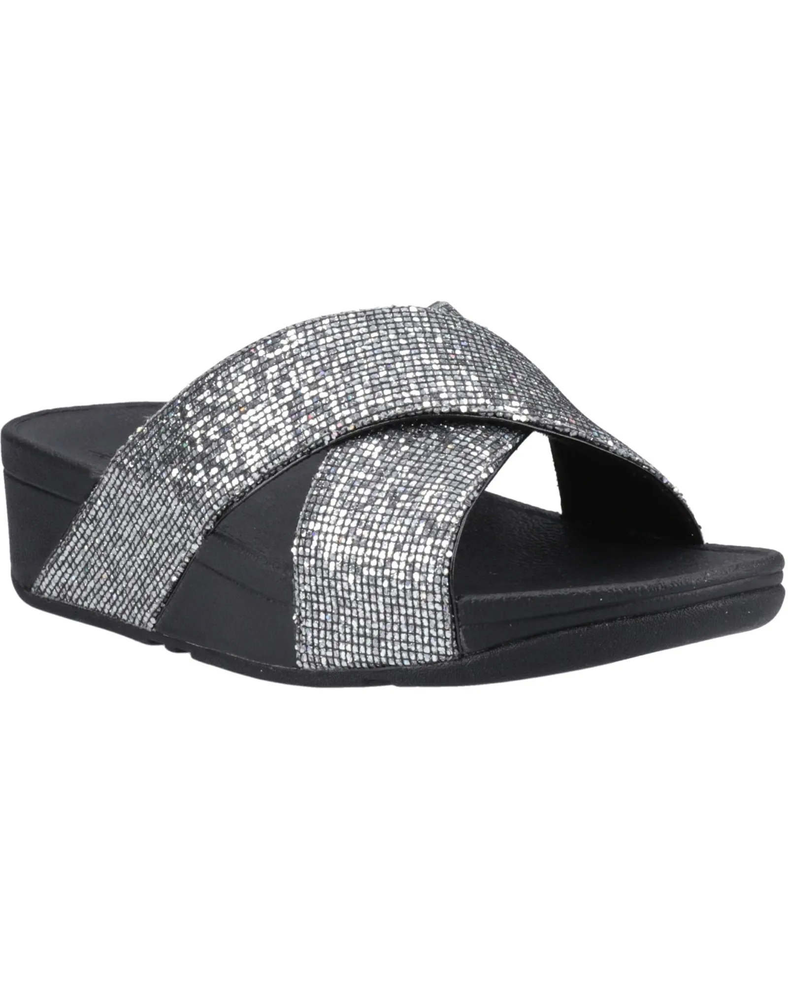 Fitflop Lulu Glitterball Cross Slides