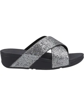 Fitflop Lulu Glitterball Cross Slides