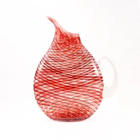 Flat Pitcher in Red