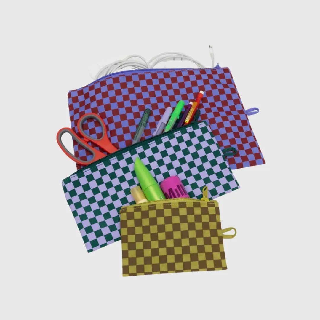 Flat Pouch Set (Jewel Checks)