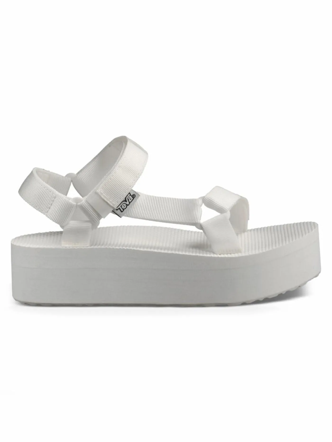 Bright White Flatform Sandals