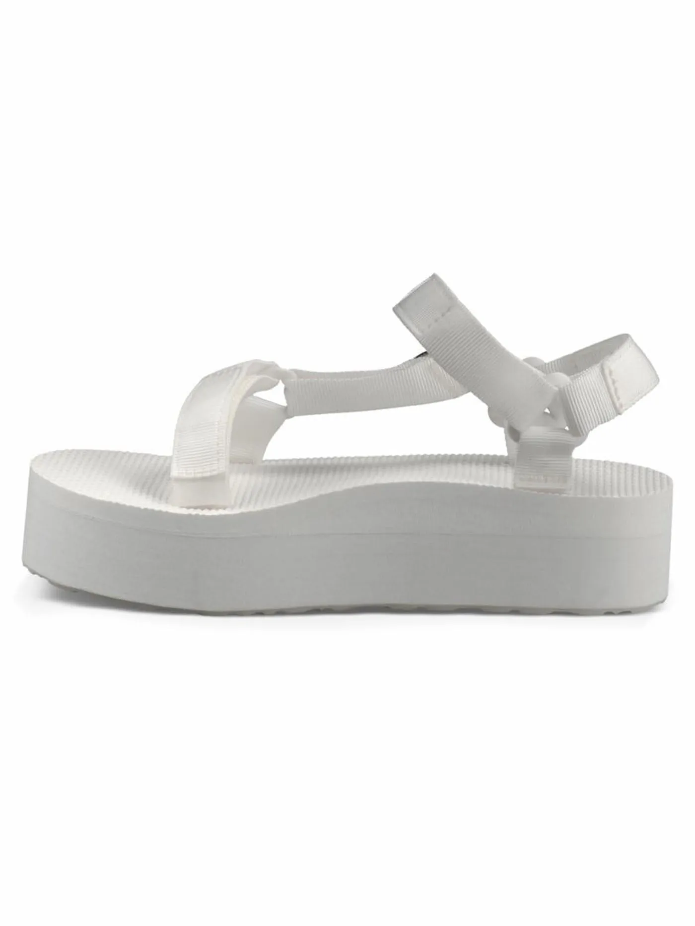 Bright White Flatform Sandals