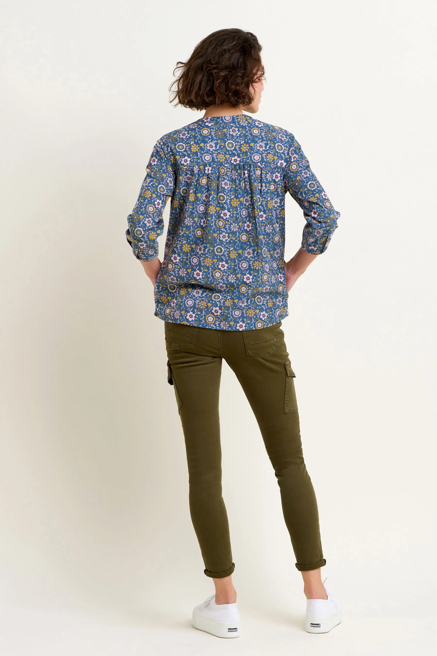 Folk Floral Corduroy Shirt