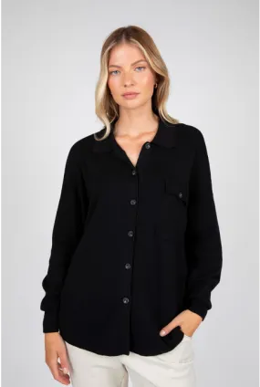 FRAME KNIT SHIRT (BLACK)