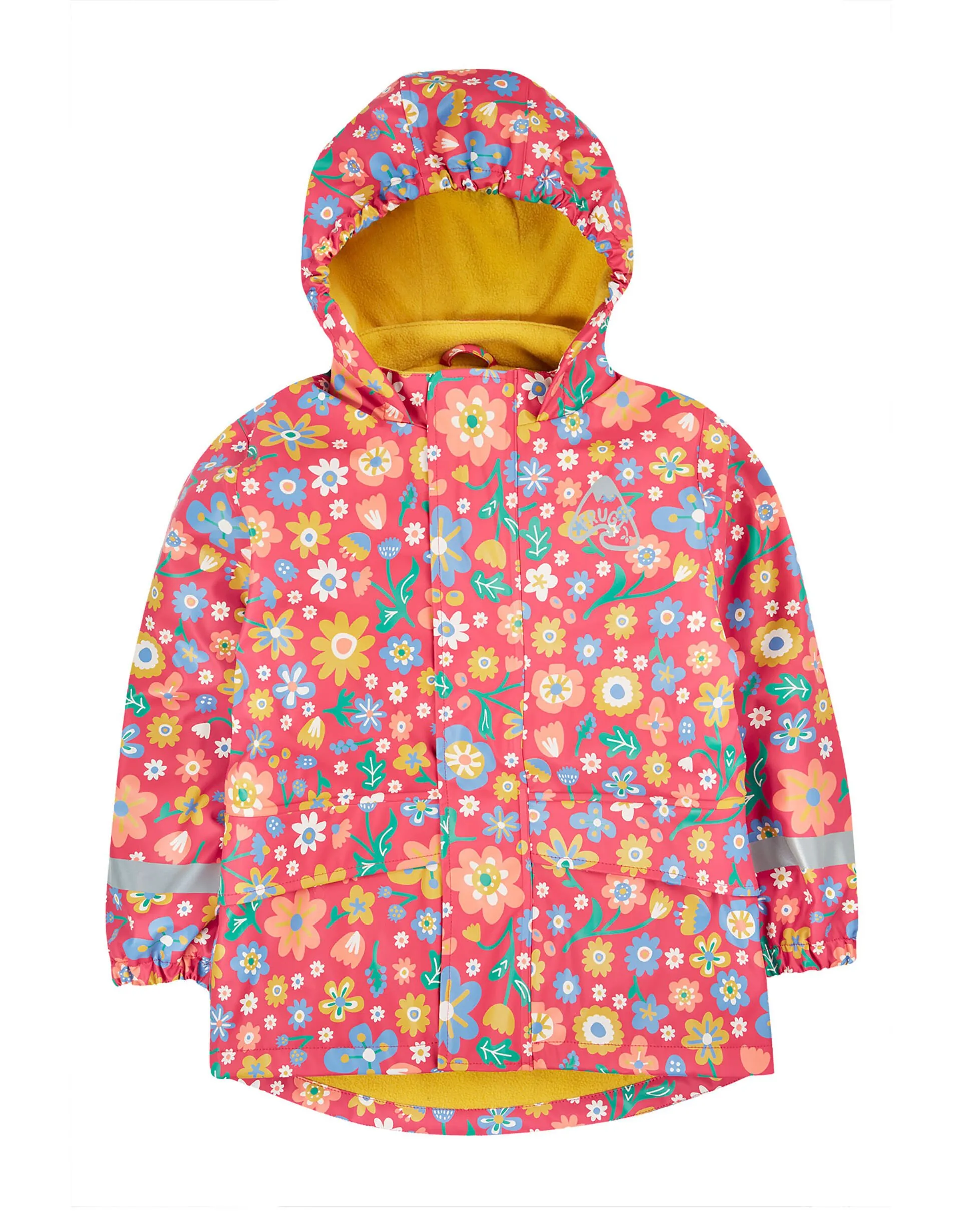 Pink Floral Waterproof Coat