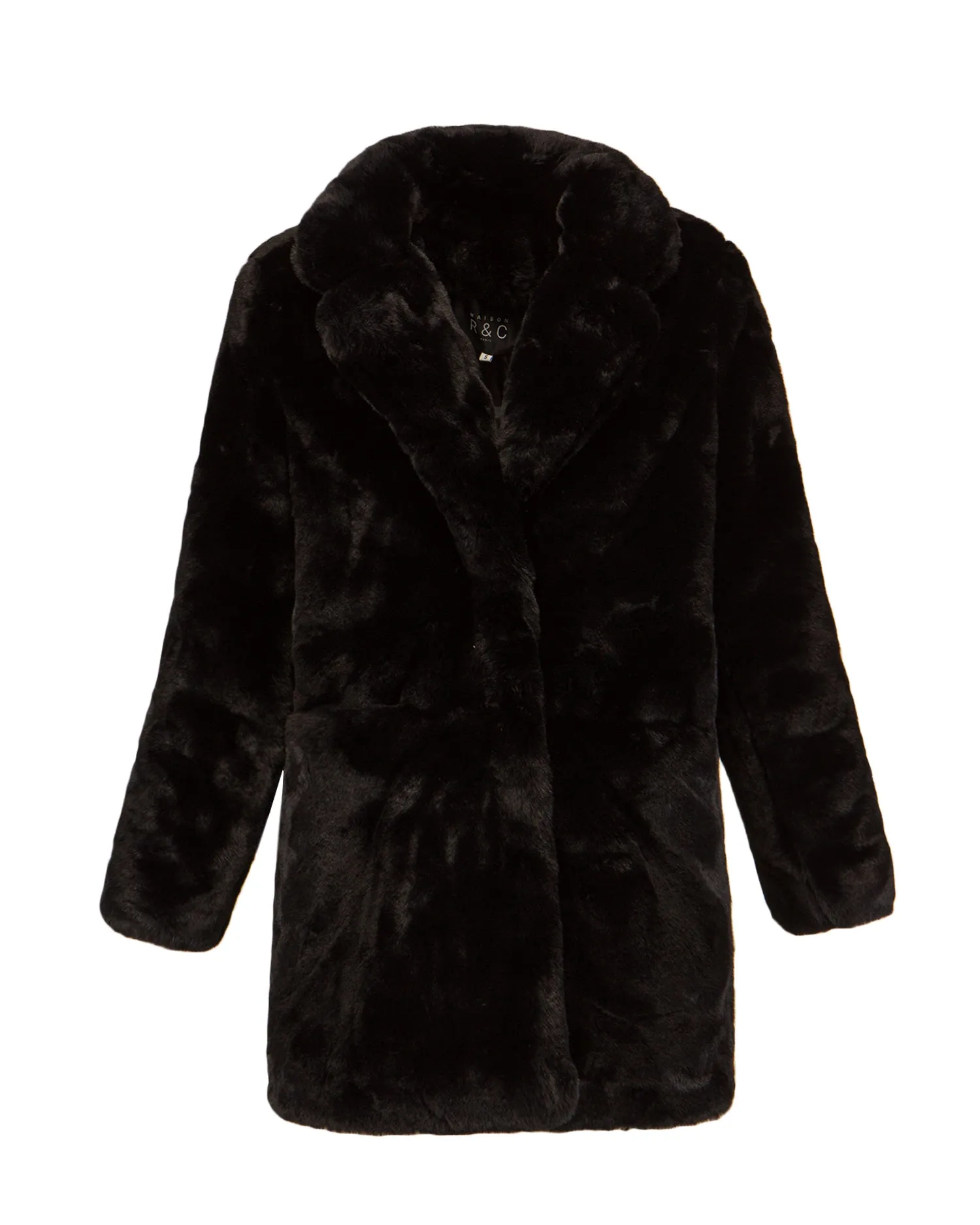 Fur coat MAISON R&C CHIARA CHIARA-black