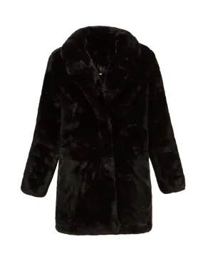 Fur coat MAISON R&C CHIARA CHIARA-black