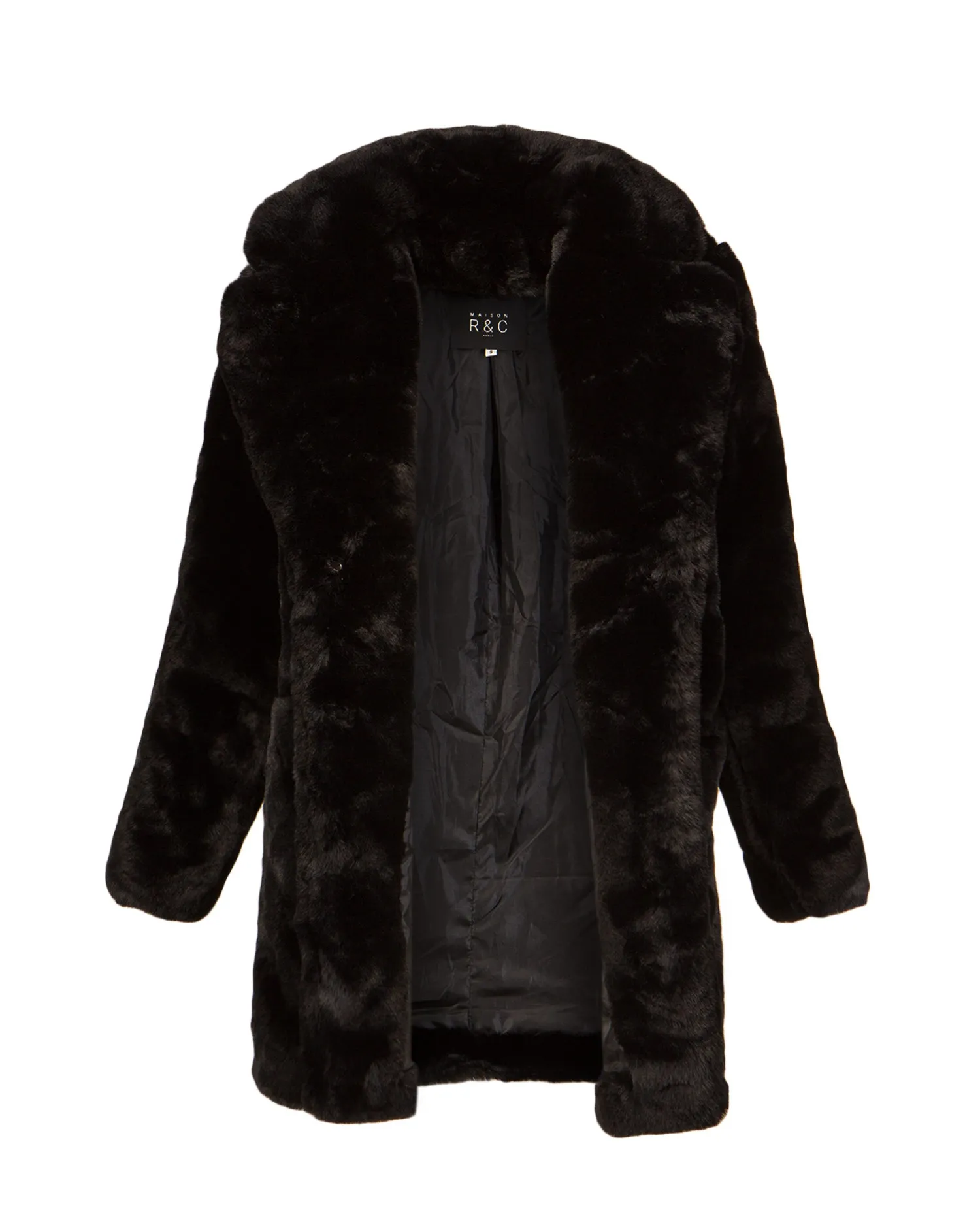 Fur coat MAISON R&C CHIARA CHIARA-black