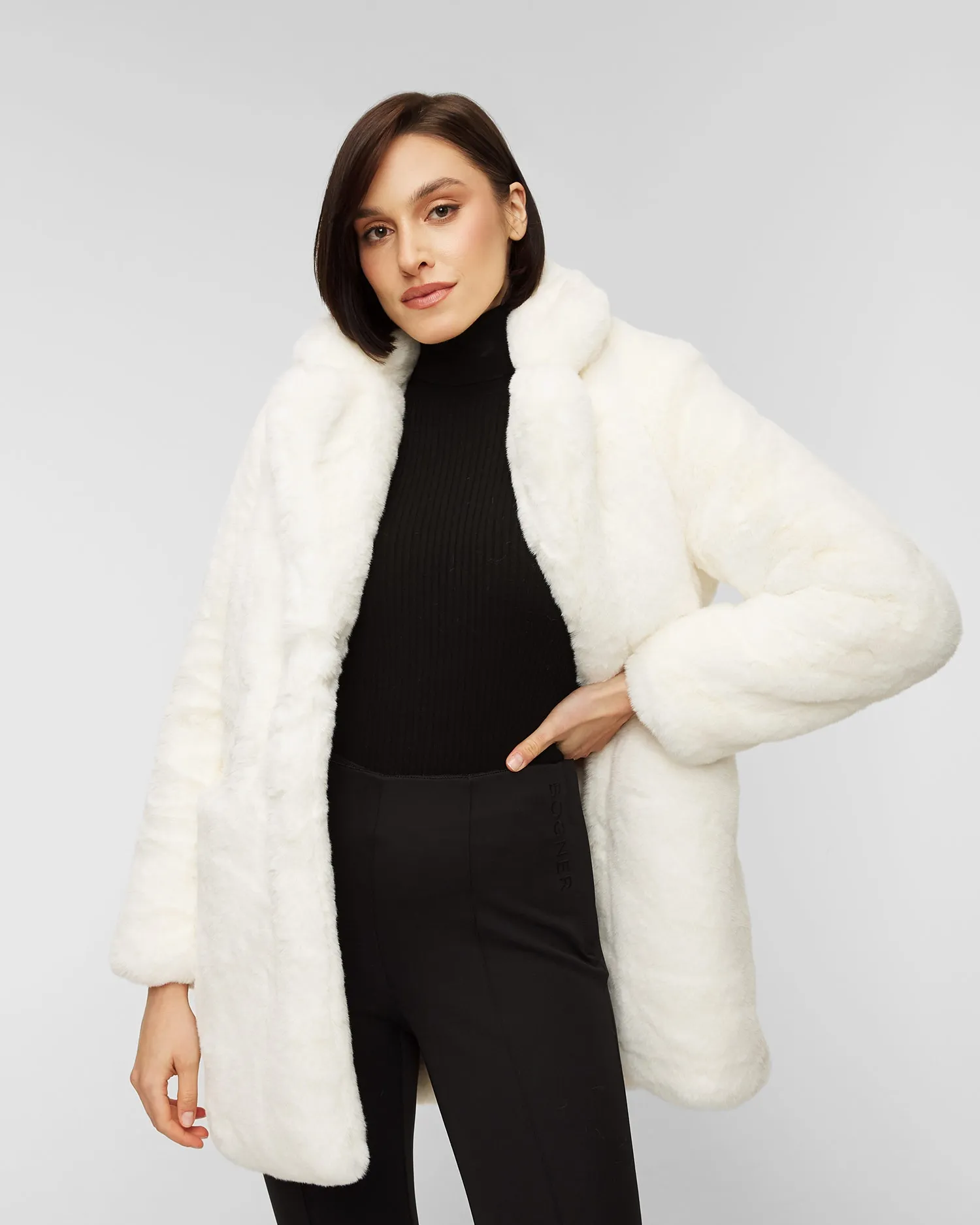 Fur coat MAISON R&C CHIARA CHIARA-craie