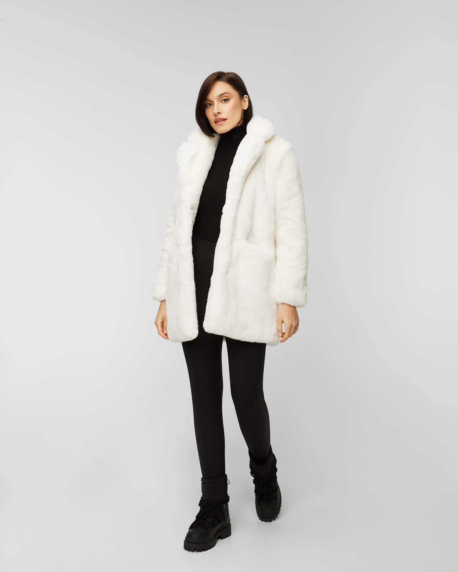 Fur coat MAISON R&C CHIARA CHIARA-craie