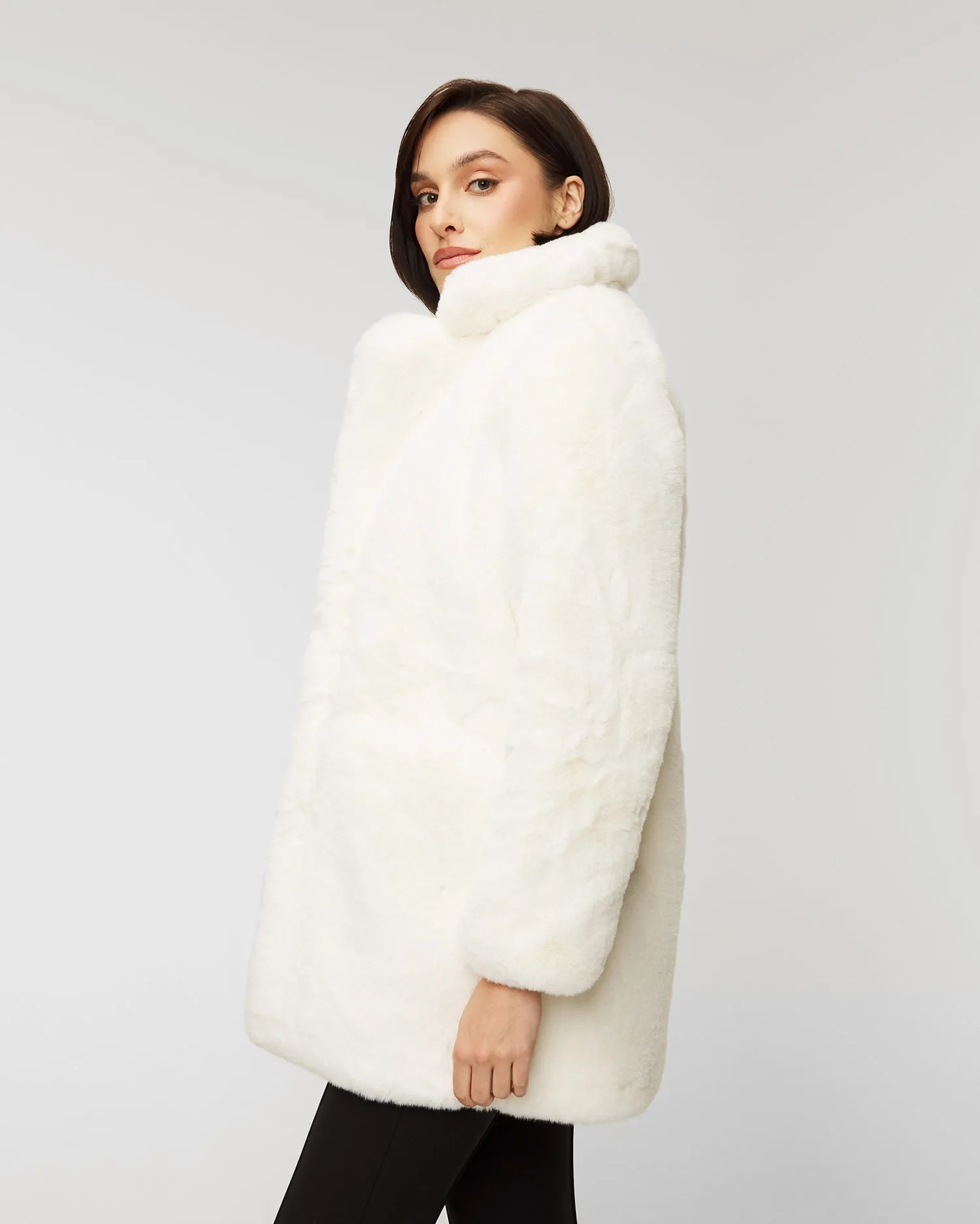 Fur coat MAISON R&C CHIARA CHIARA-craie