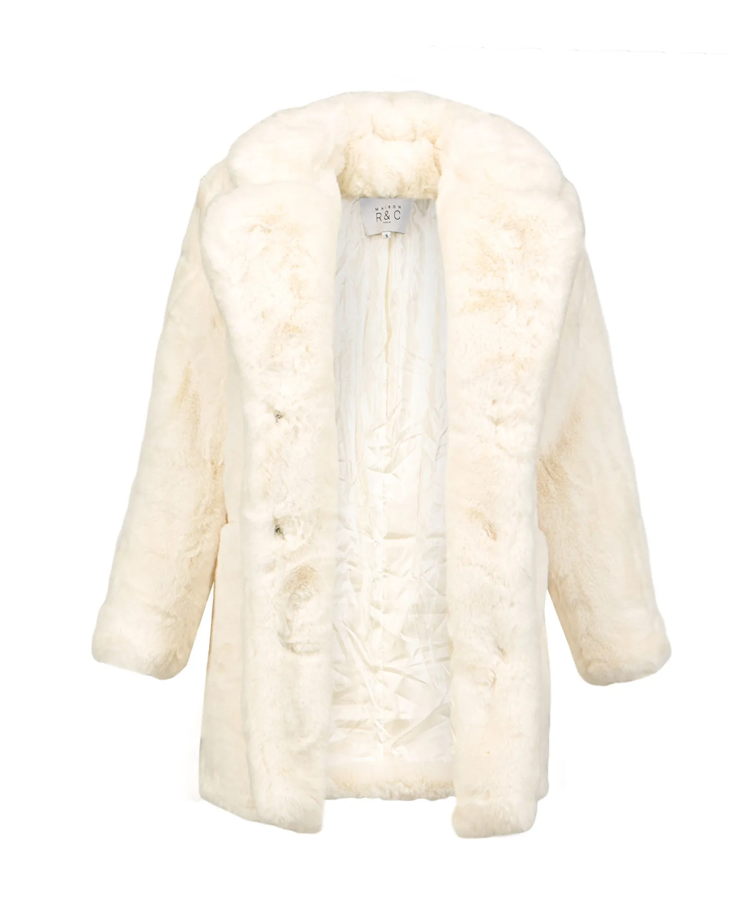 Fur coat MAISON R&C CHIARA CHIARA-craie