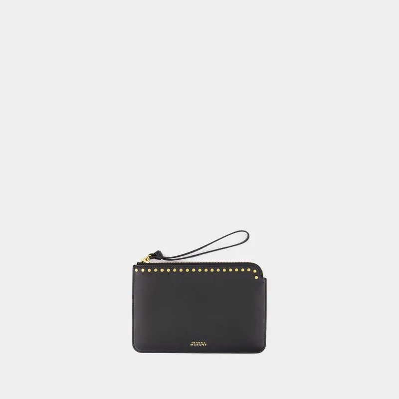 Gd Flat Pouch - Isabel Marant - Leather - Black