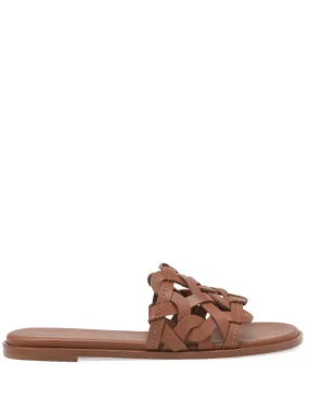 Gianvito Rossi Amalfi slides - Brown