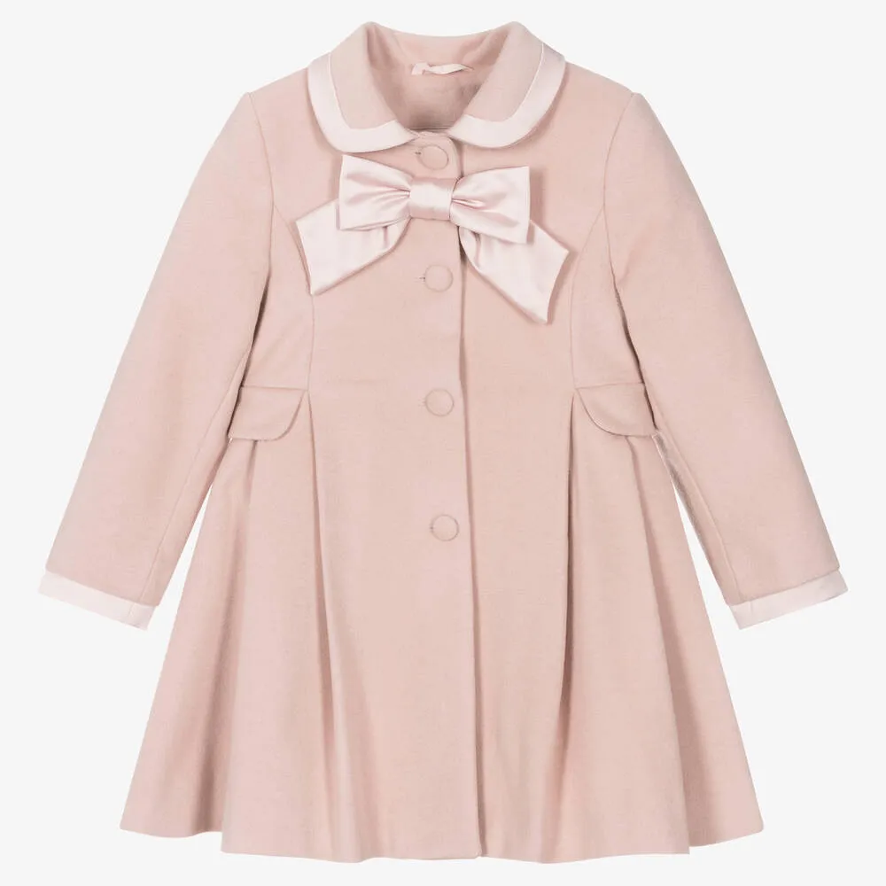 Pink Wool & Satin Coat