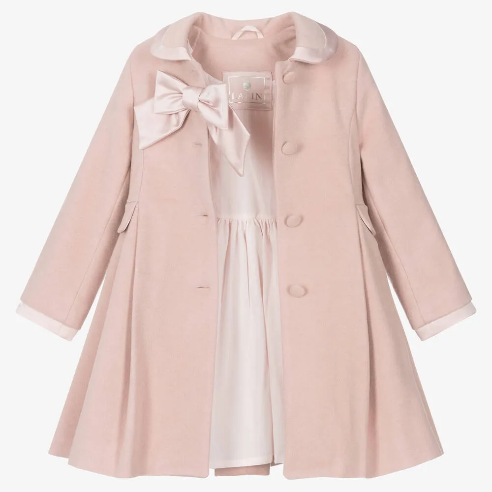 Pink Wool & Satin Coat