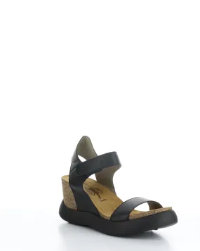 GOGO967FLY 000 BLACK Adjustable Strap Sandals