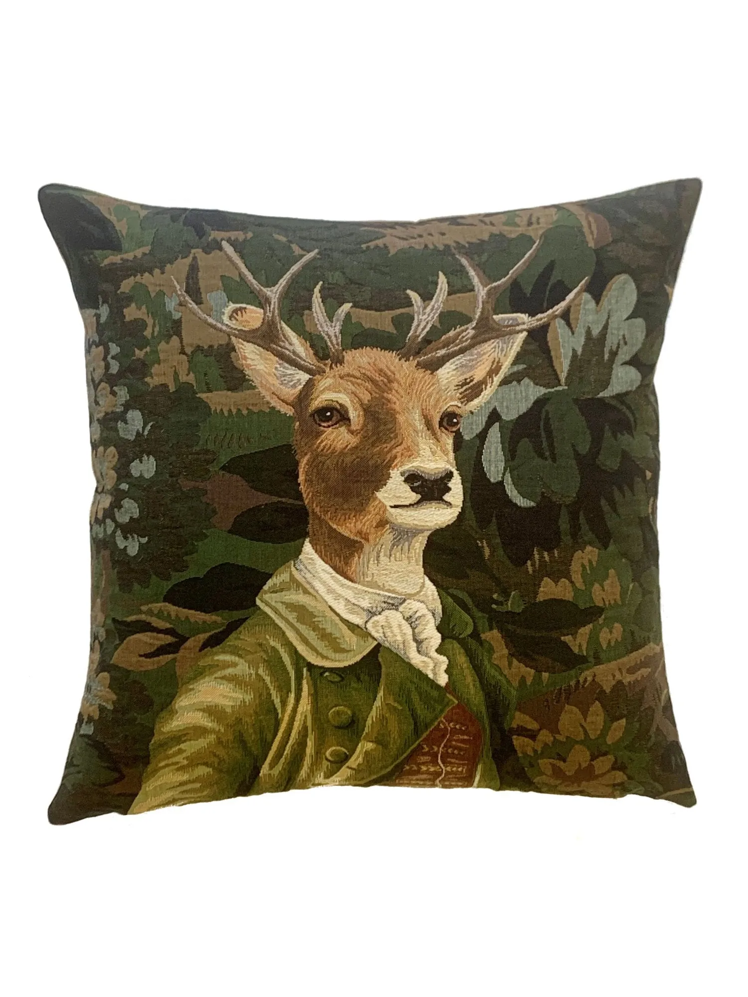 Green Jacket Stag Pillow