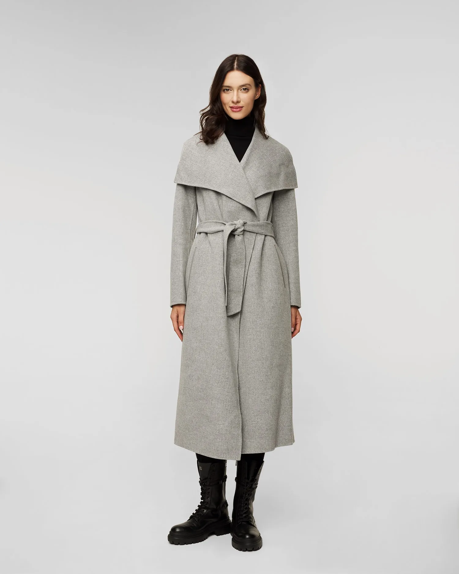 Grey wool coat for women Mackage Mai-cn p000702-27