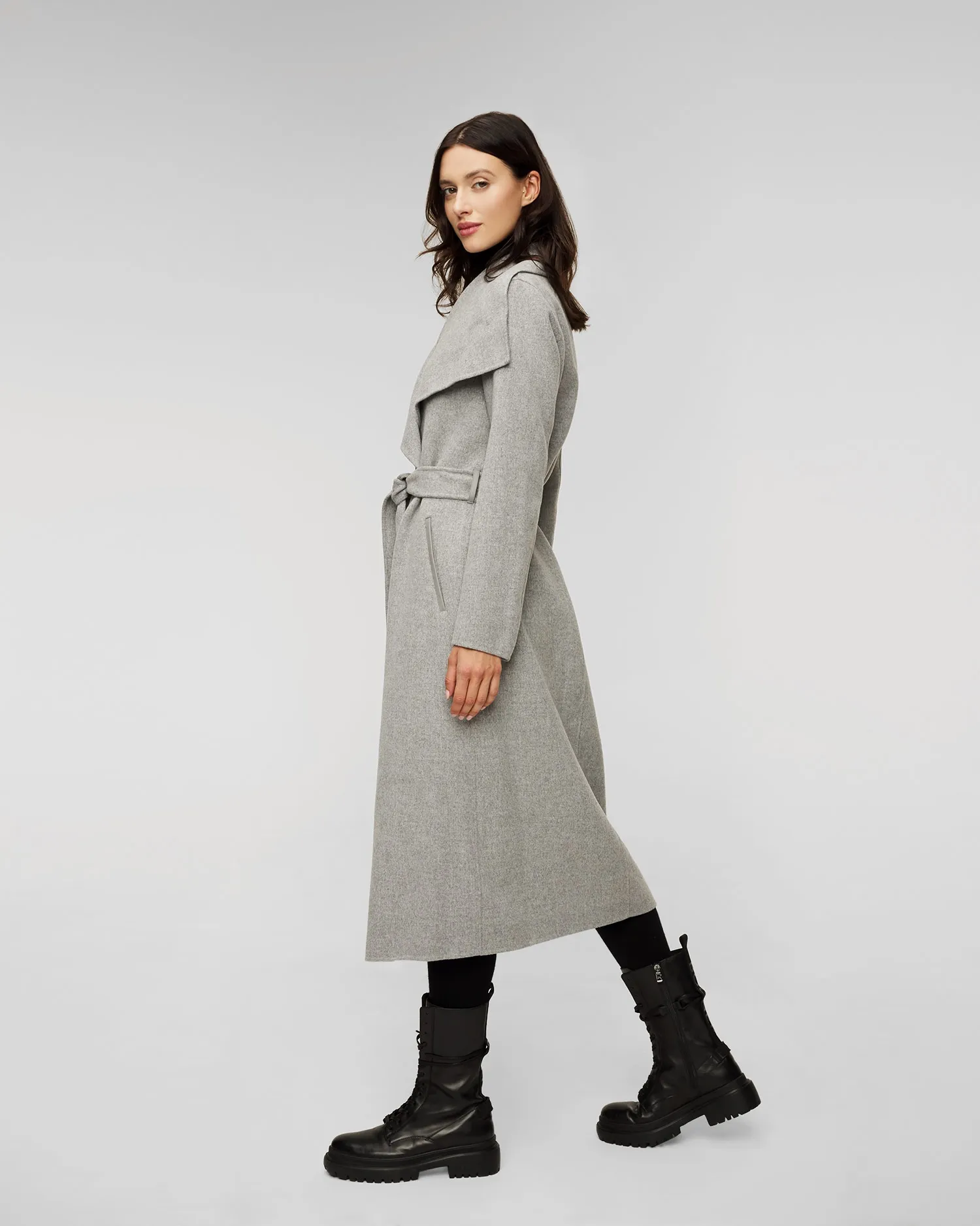 Grey wool coat for women Mackage Mai-cn p000702-27