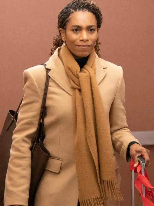 Grey Anatomy Season 19 Kelly McCreary Beige Jacket