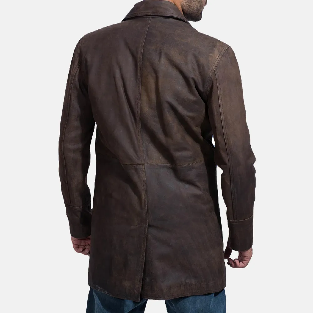 Brown Leather Coat Horizon Leathers