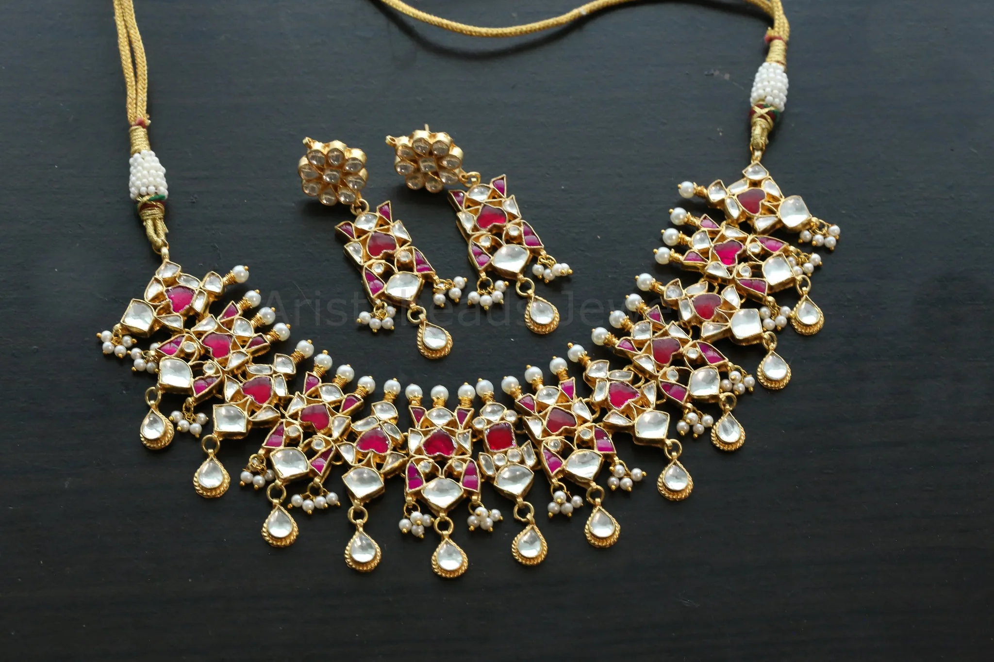 Handmade Pachi Kundan Necklace Set (ABJ-N101-26)