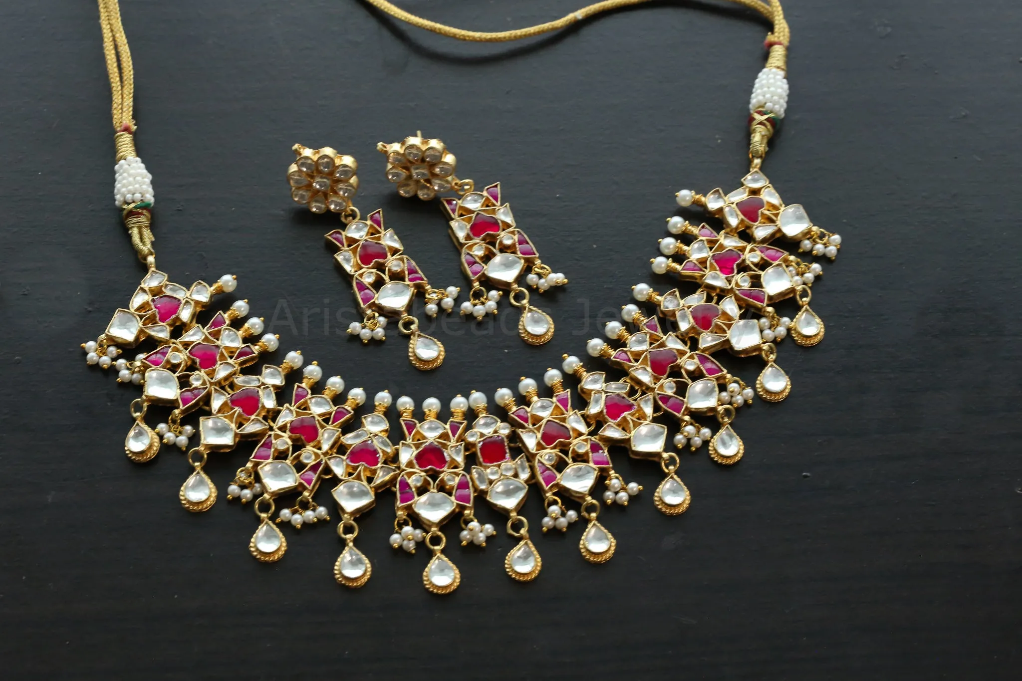 Handmade Pachi Kundan Necklace Set (ABJ-N101-26)