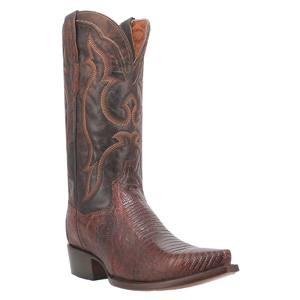 Hearst Lizard Snip Toe Cowboy Boots