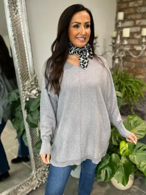 Heather Gray Reverse Seam Knit Taylor - $32.99