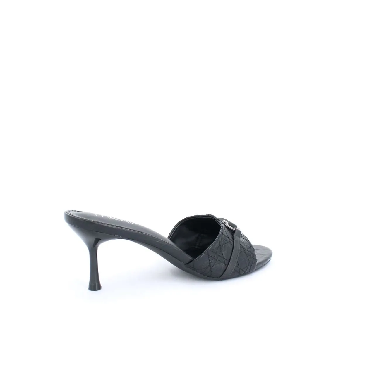 HEIDE SANDAL SLIDES - BLACK