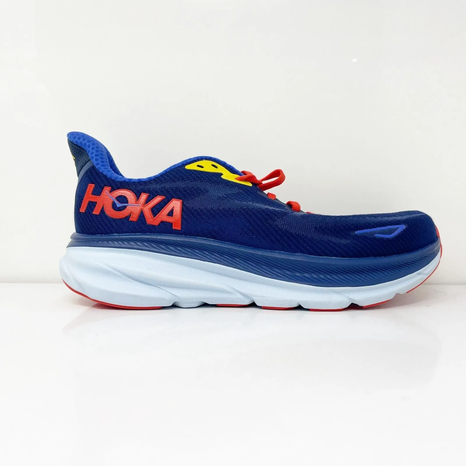 Hoka One One Mens Clifton 9 1127895 BBDGB Blue Running Shoes Sneakers Size 8 D