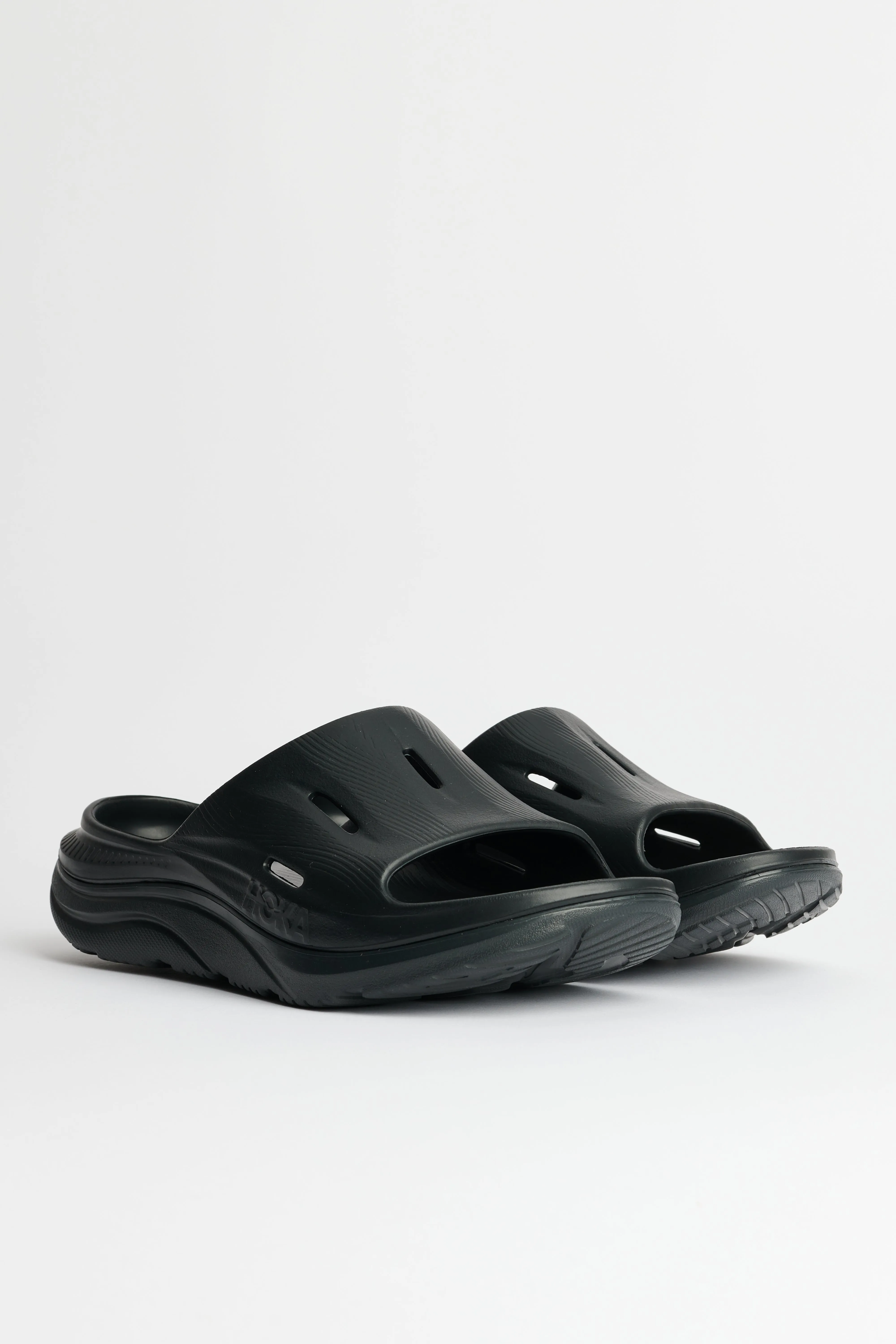 HOKA ONE ONE Recovery Slides Black